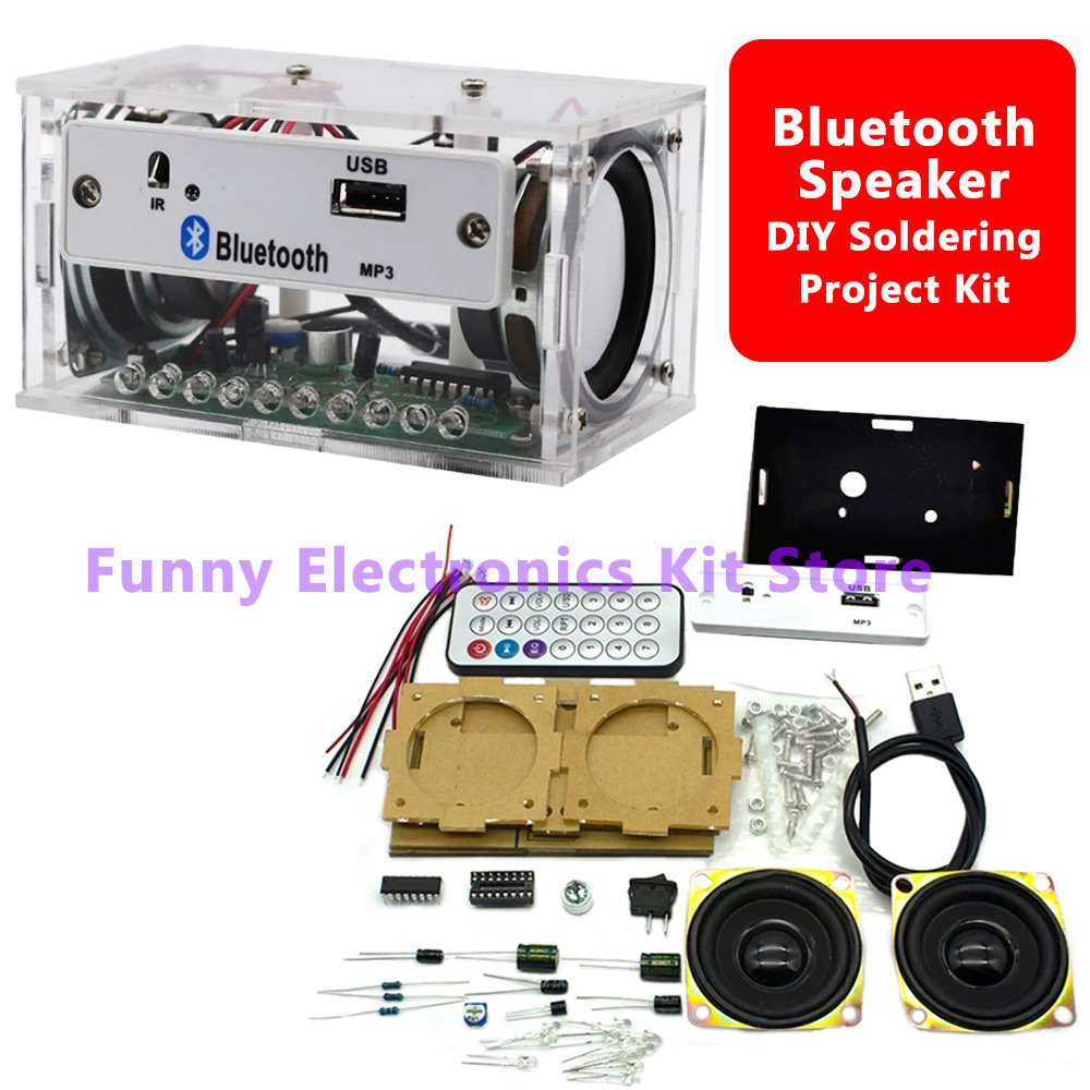 Stem Robotics Kit - DIY Bluetooth Speaker Kit White Stereo