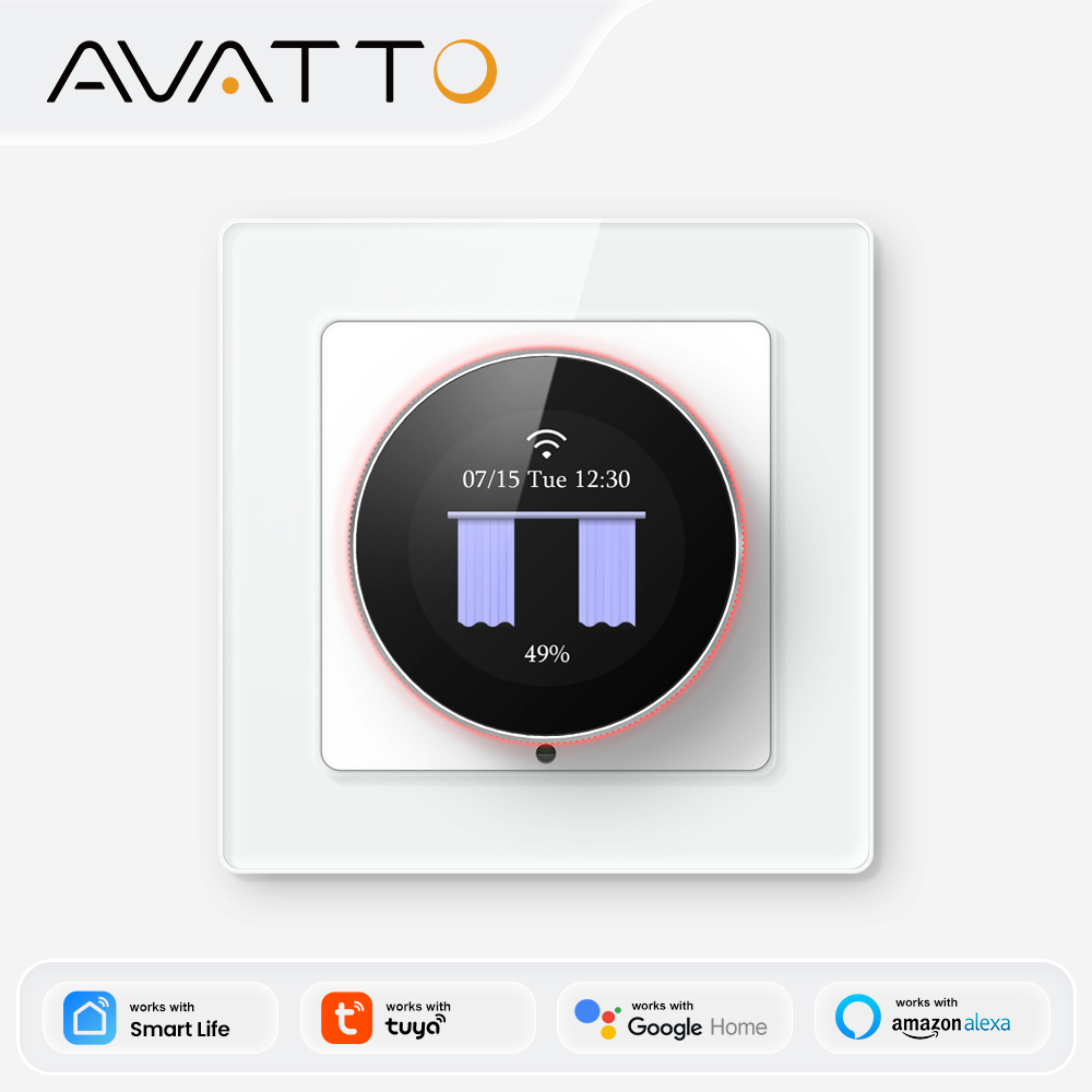 Smart Light Switch Wifi - AVATTO WiFi Smart Knob Curtain Switch,With