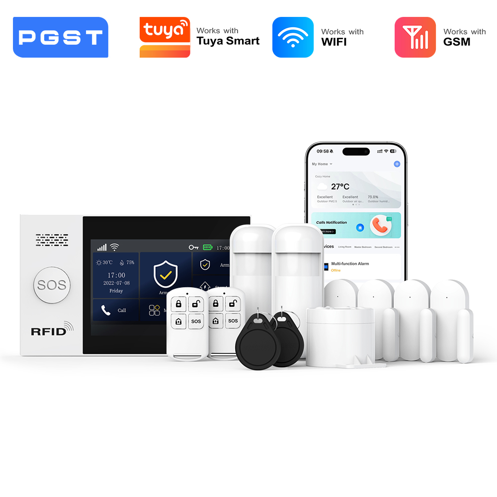 Smart Home Automation Kit - PGST 2G GSM WiFi Alarm System