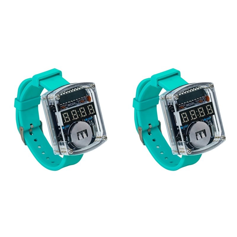 Electronics Project Kit - 2X DIY Watch LED Watch Electronic