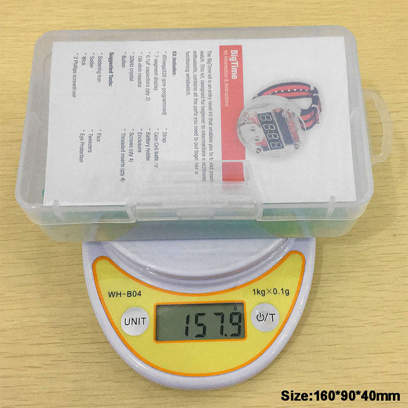 Single Chip LED Kit Clock DIY  - Microcontroller Kit recension och pris