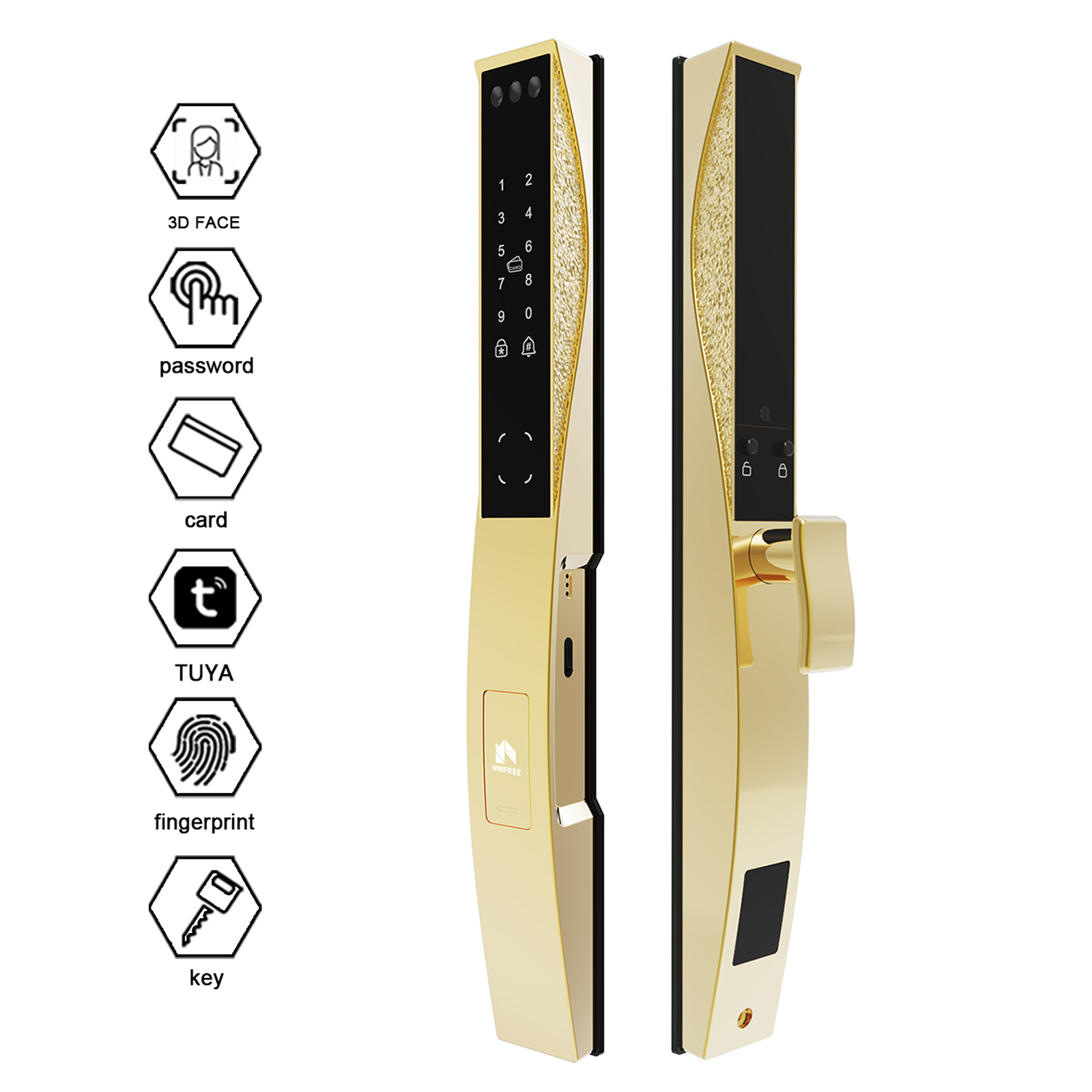 WINFREE Tuya Wifi Smart Digita - Smart Door Lock Wifi recension och pris