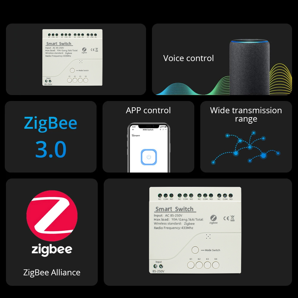 Zigbee 3.0 Gateway 4CH RF Smar - Smart Light Switch Wifi recension och pris