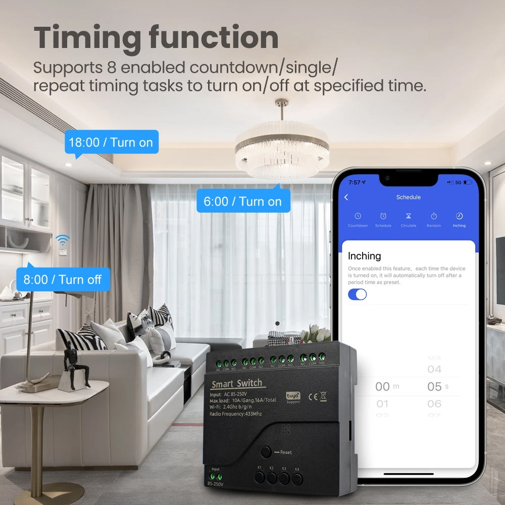 New 4CH Motor Smart Switch WIF - Smart Light Switch Wifi recension och pris