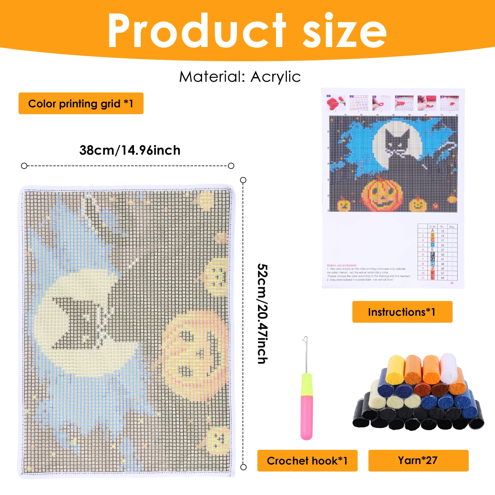 Latch Hook Kits DIY Animal Pat - Electronics Project Kit recension och pris