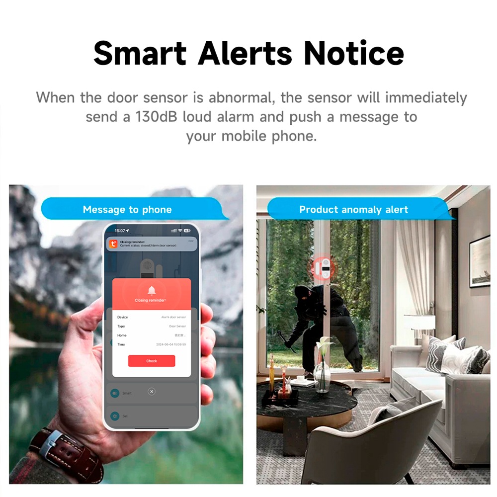 Tuya Zigbee Wireless Door Wind - Smart Home Automation Kit recension och pris