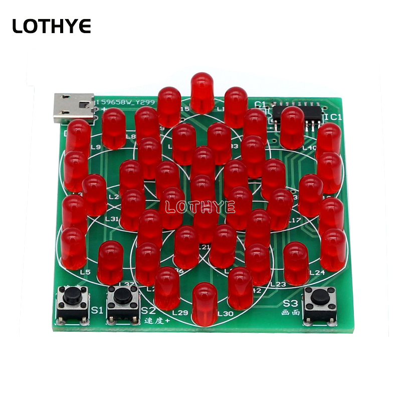 43 LED Multi Style Pattern Ele - Electronics Project Kit recension och pris