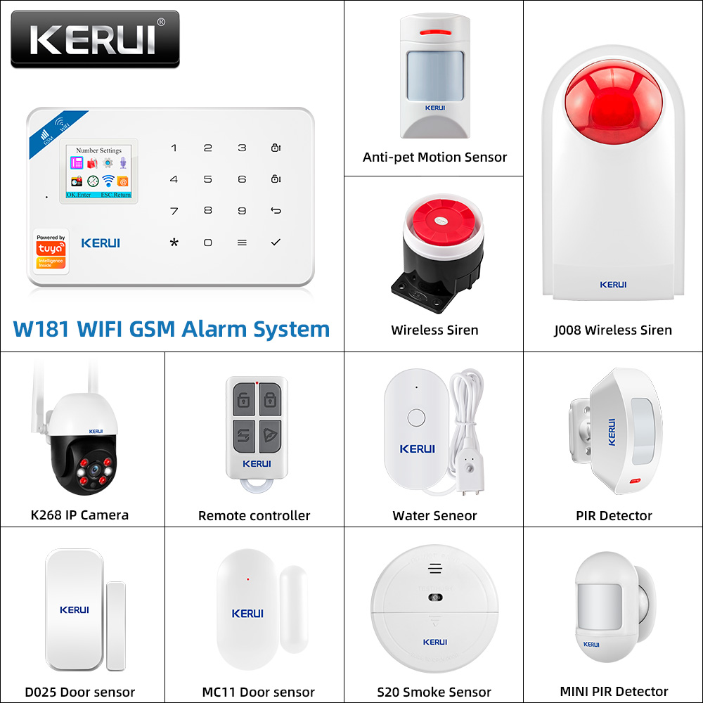 KERUI W181 Alarm System Panel  - Smart Home Automation Kit recension och pris