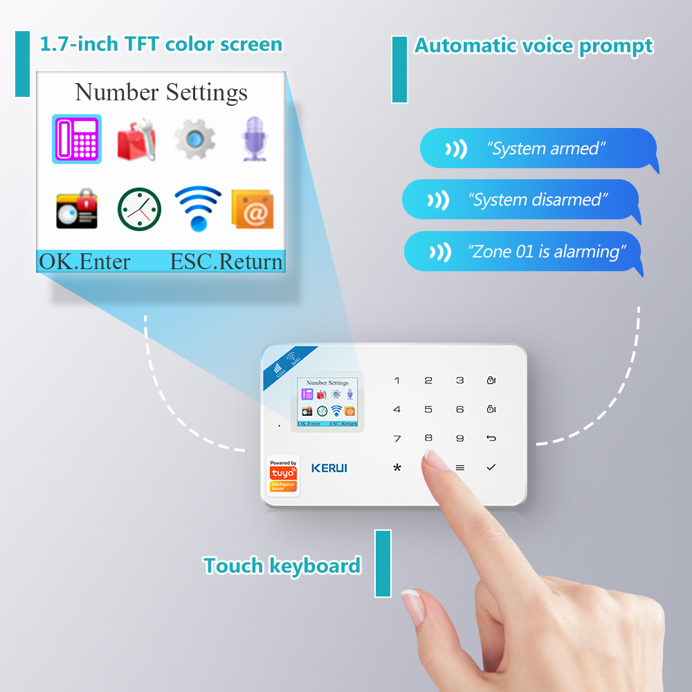 KERUI W181 Alarm System Panel  - Smart Home Automation Kit recension och pris