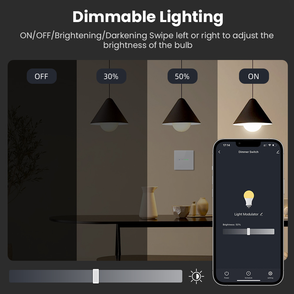 AVATTO WiFi 1/2 Gang Smart Dim - Smart Light Switch Wifi recension och pris