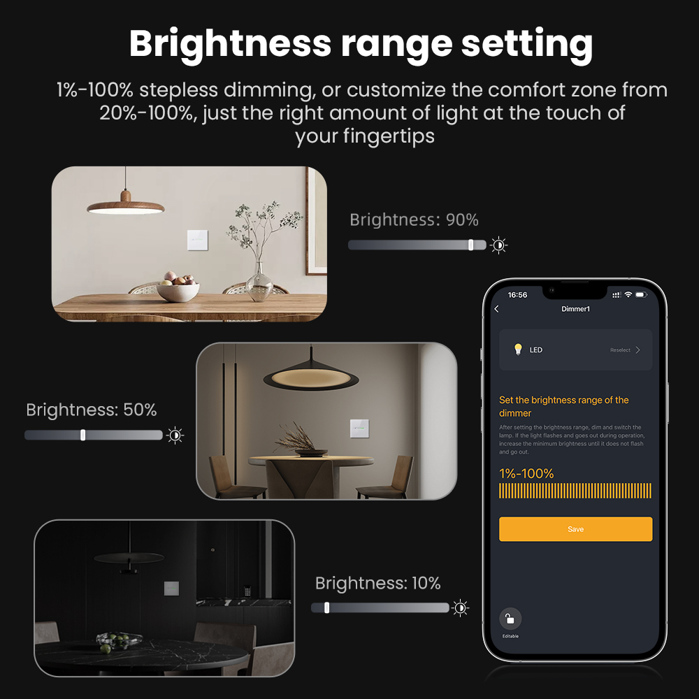 AVATTO WiFi 1/2 Gang Smart Dim - Smart Light Switch Wifi recension och pris