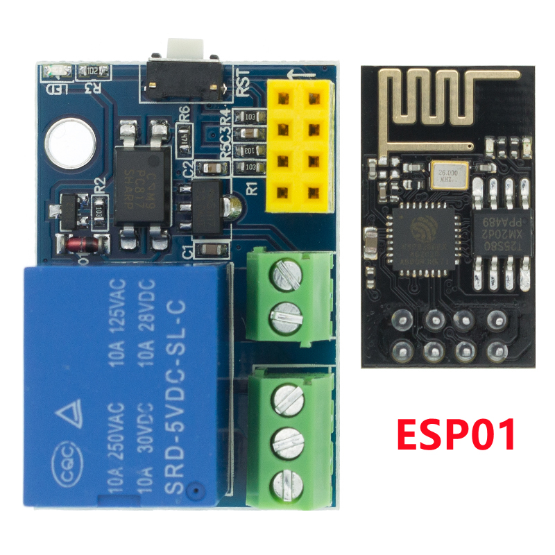 ESP8266 ESP-01 ESP-01S 5V WiFi - Esp8266 Relay Module recension och pris