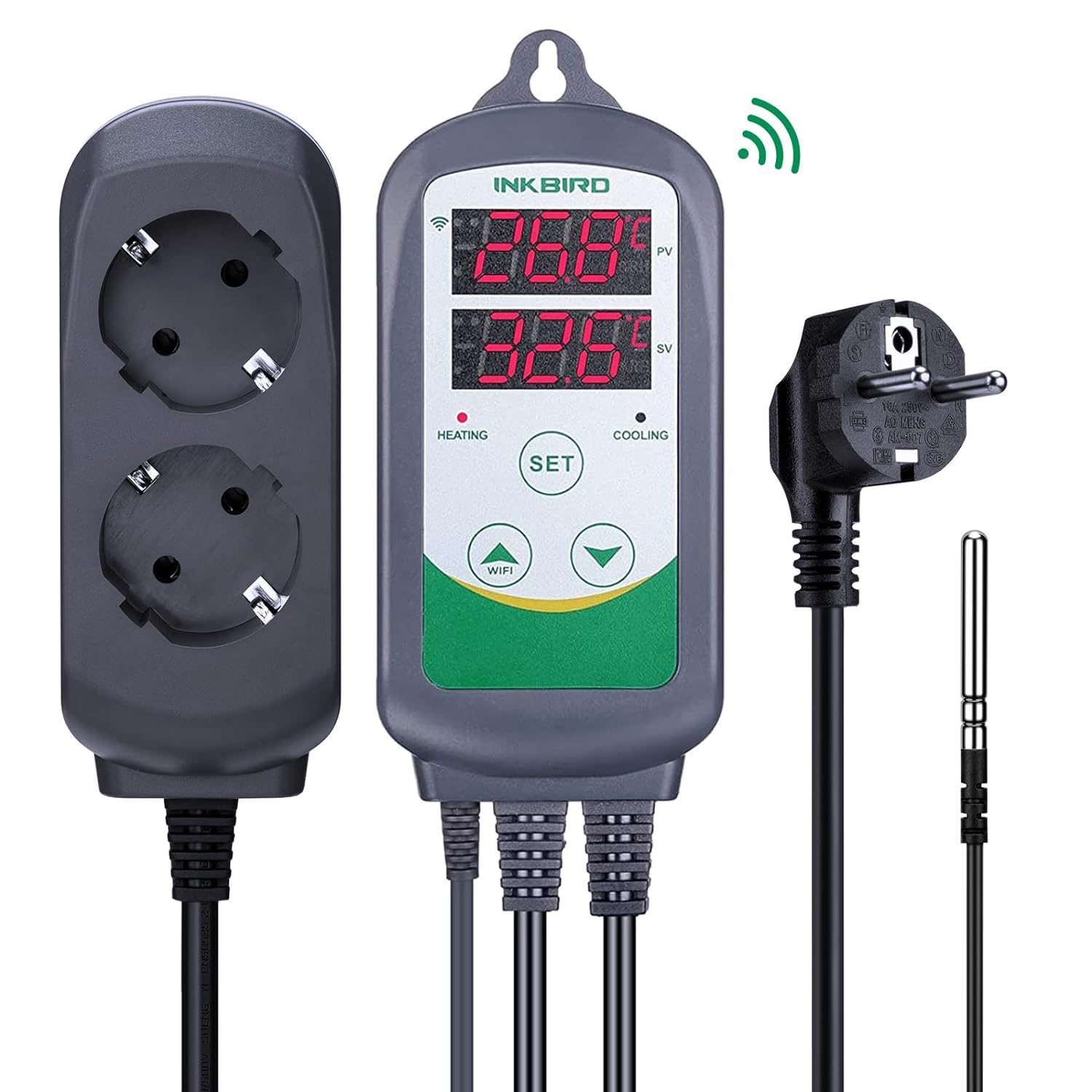 INKBIRD ITC-308-WiFi Digital T - Wifi Thermostat recension och pris