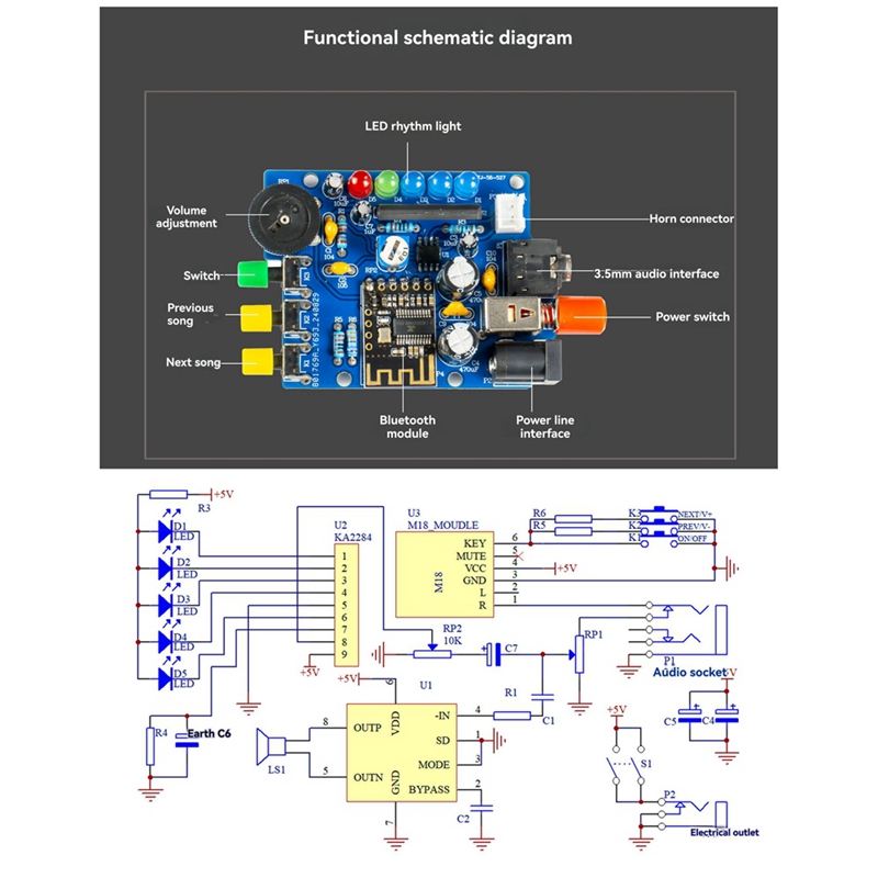 DIY Bluetooth Speaker Kit Elec - Electronics Project Kit recension och pris