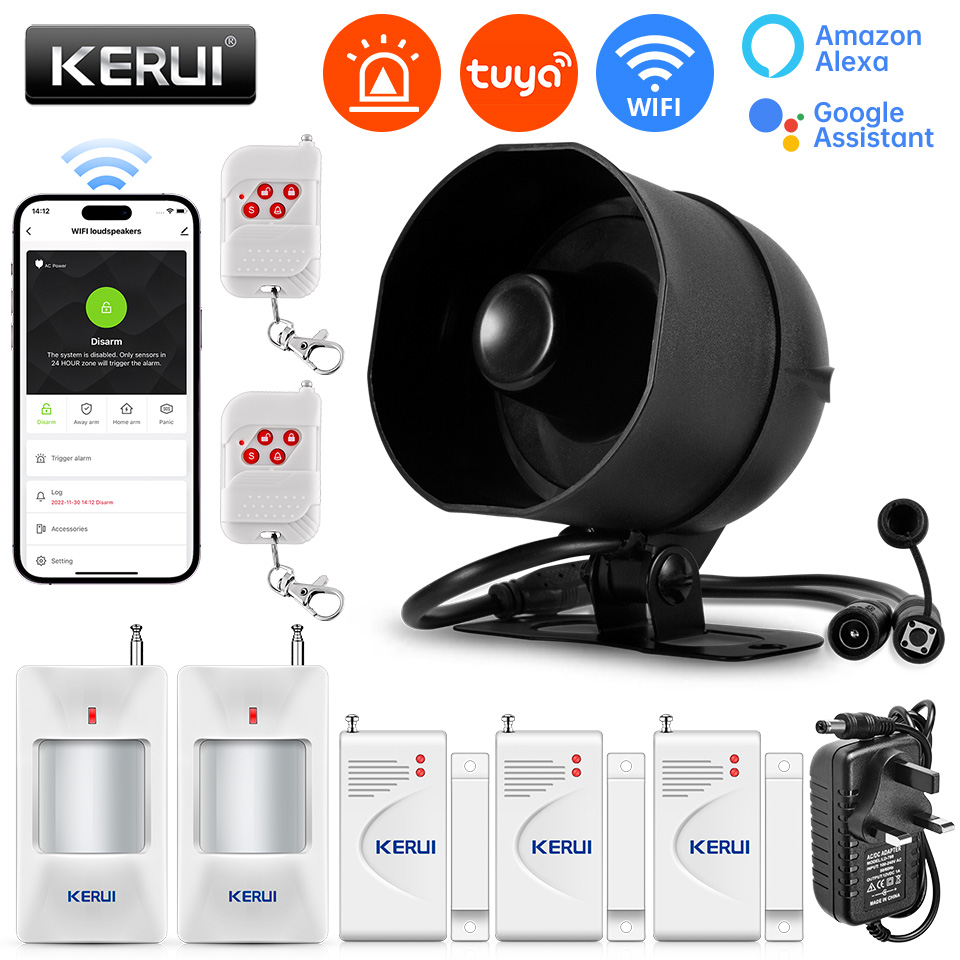 KERUI 120db Siren Alarm System - Smart Home Automation Kit recension och pris