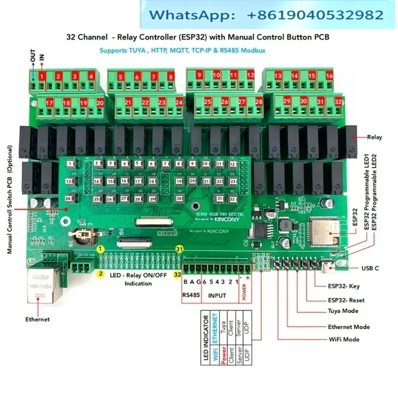Kinconi KC868-H32B Professiona - Esp32 Smart Home Kit recension och pris