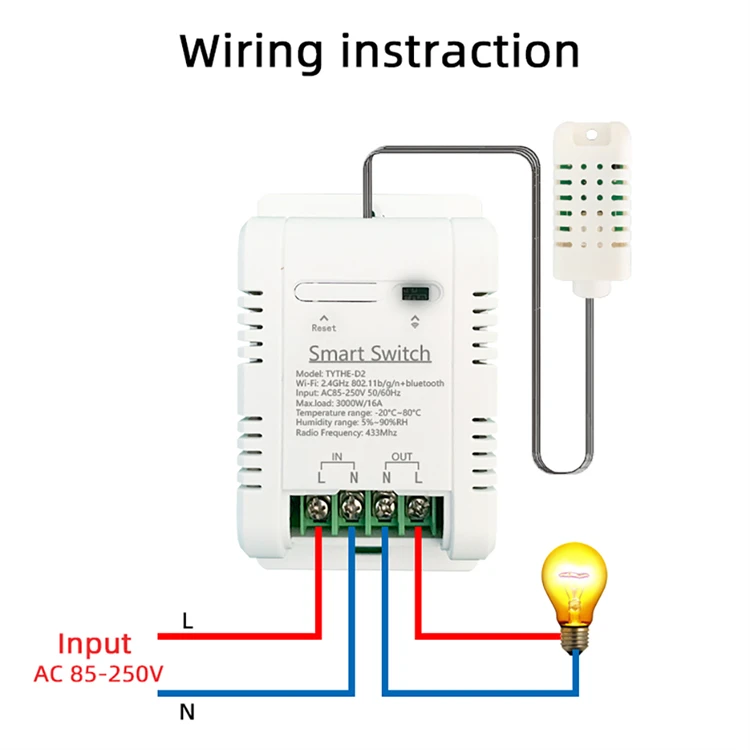 Work with Tuya 16A 3000W WiFi  - Wifi Thermostat recension och pris