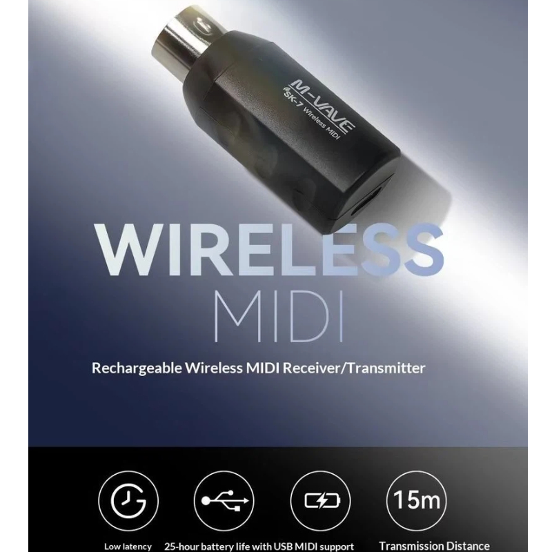 M Vave Sk7 Wireless Midi Adapt - Electronics Project Kit recension och pris