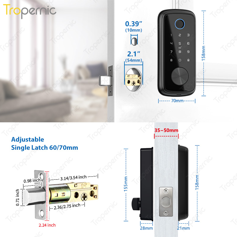 Tuya Zigbee Door Deadbolt Lock - Smart Door Lock Wifi recension och pris
