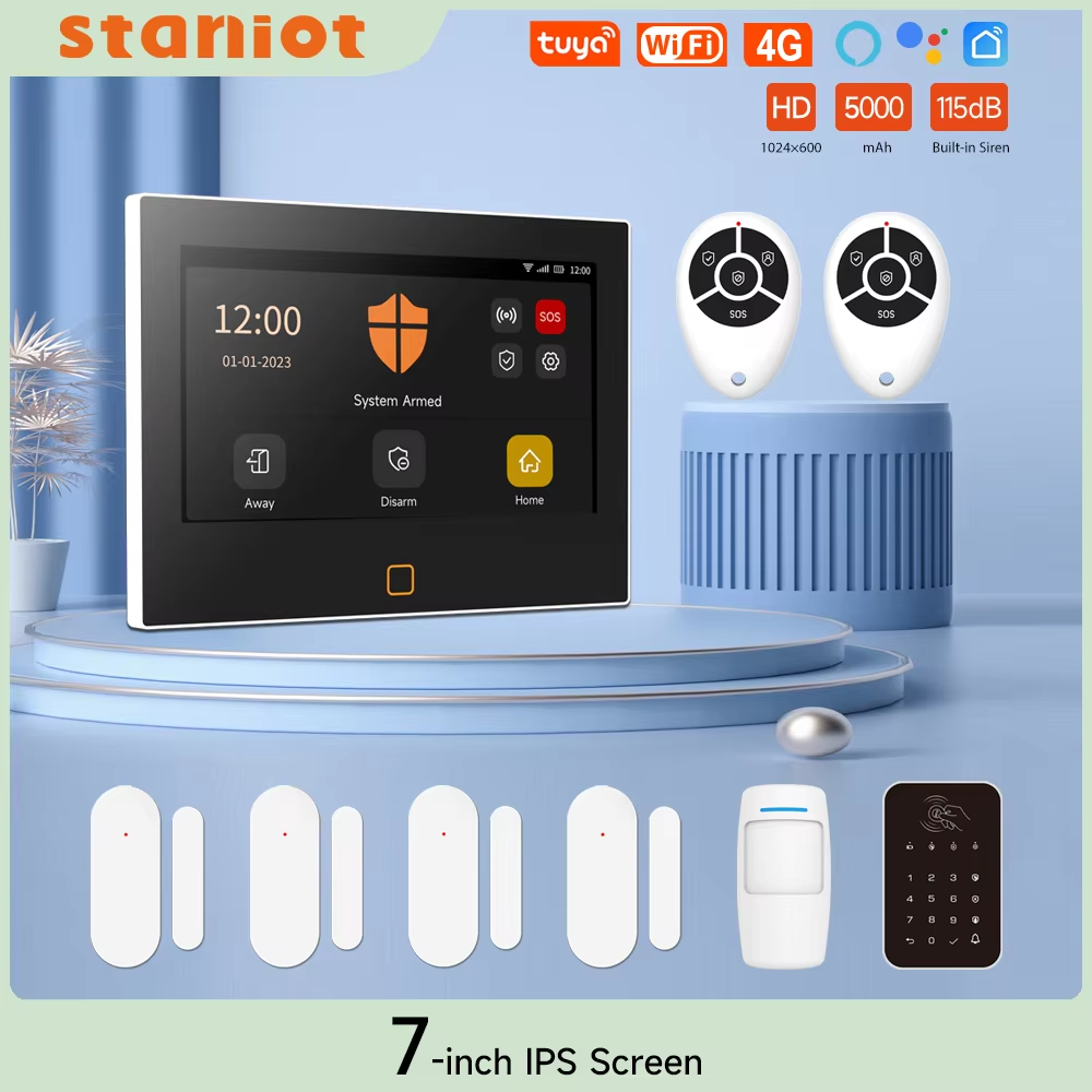 Staniot 7 inch HD Alarm System - Smart Home Automation Kit recension och pris